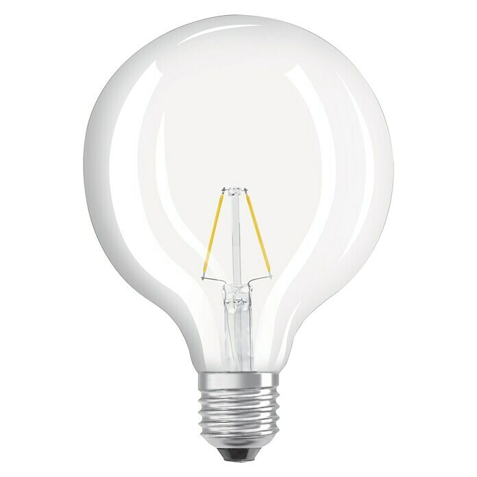 Osram LED-Leuchtmittel Retrofit Classic Globe (4 W, E27, Warmweiß, Klar)