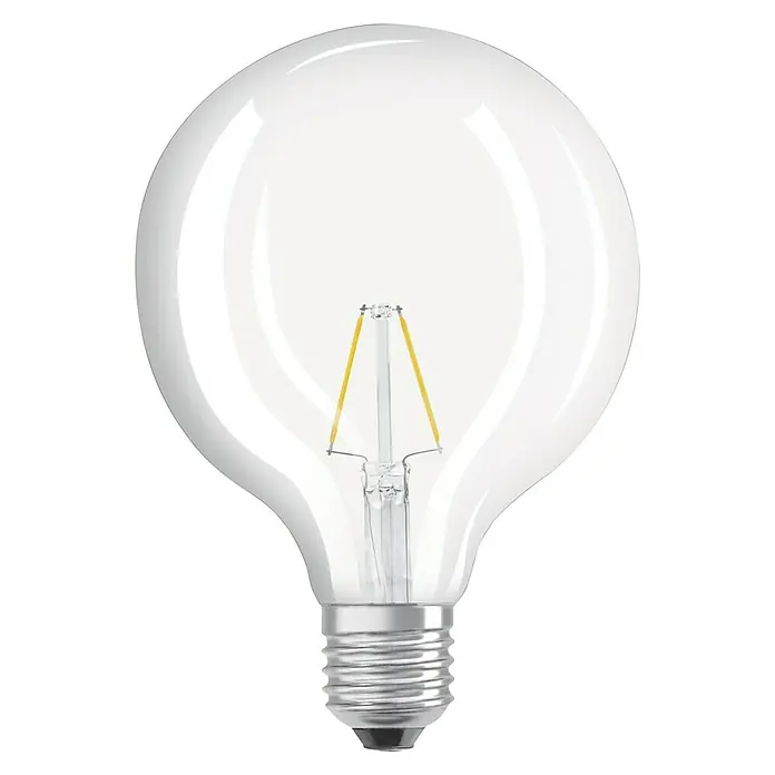 Osram LED-Lampe Vintage Globe-Form E27 - E27, Nicht Dimmbar, Warmweiß, 470 lm, 4 W - Klarglas-Glühbirne mit sichtbarem Glühfaden, ideal für dekorative Beleuchtung und Vintage-Look in jedem Raum.\n
