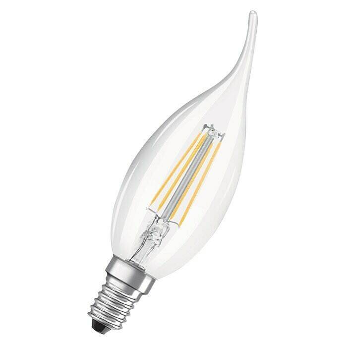 Osram Bombilla LED Retrofit Classic BA (4 W, E14, Blanco cálido, Claro)