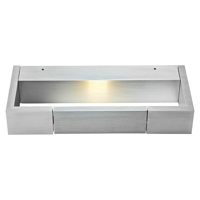 Voltolux Alu-Design Aplique de pared (Aluminio, L x An x Al: 10 x 24 x 4 cm)