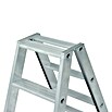 Krause Stabilo Stufen-Doppelleiter (Arbeitshöhe: 2,25 m, Anzahl Tritte: 2 x 3 Stufen, Tiefe Stufen: 80 mm, Aluminium)