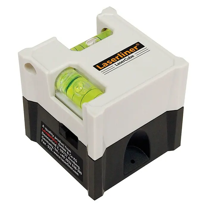 Laserliner Kreuzlinienlaser LaserCube - Max. Arbeitsbereich: 5 m - Laserliner LaserCube, ein präzises Messwerkzeug für Handwerker und Heimwerker, ideal zum Ausrichten und Nivellieren.