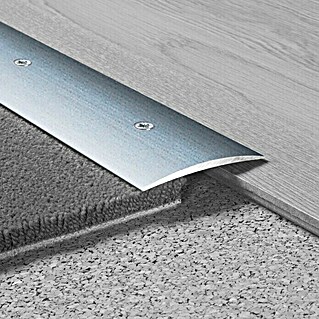 LOGOCLIC Übergangsprofil 134 (Silber, 2,7 m x 60 mm x 5 mm, Montageart: Schrauben)