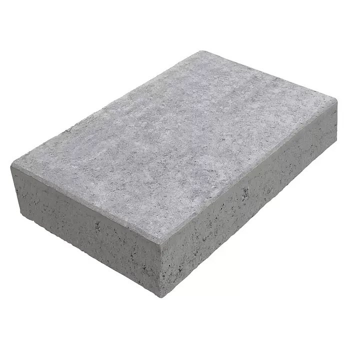 Diephaus Blockstufe - 60 x 40 x 14 cm, Grau, Beton - Rechteckige, graue Betonpflasterplatte mit strukturierter Oberfläche.