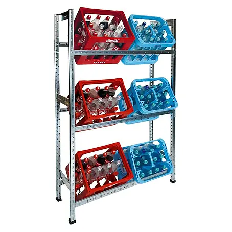 Scholz System Metall-Getränkekistenregal