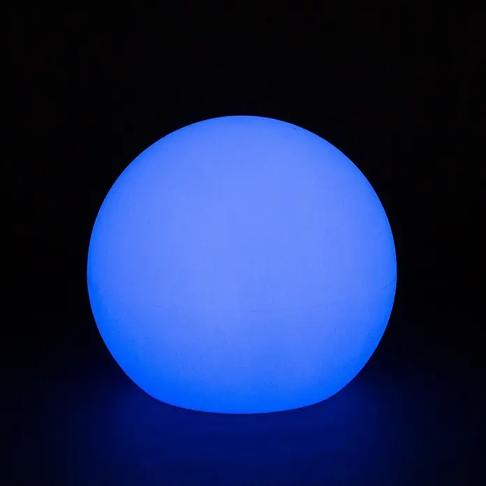 New Garden Design-Außenleuchte Buly 40Durchmesser: 40 cm, E27, IP65 - Leuchtende blaue Kugel, ideal als stimmungsvolle Dekoration oder sanfte Lichtquelle in jedem Raum.