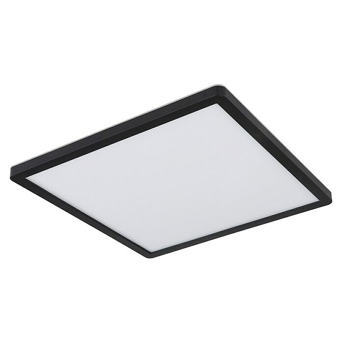 Globo LED stropna svjetiljka Sapana  (18 W, D x Š x V: 29,4 cm x 29,4 cm x 25 mm, Crna) | BAUHAUS
