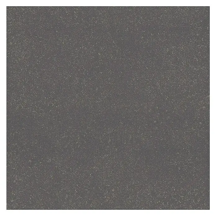 Terrassenfliese Basalt 2.0 - 59,7 x 59,7 x 2 cm, Basaltgrau, Matt - Detailaufnahme einer grauen Quarzkomposit-Oberfläche mit feiner, gesprenkelter Textur, ideal für moderne Küchendesigns.