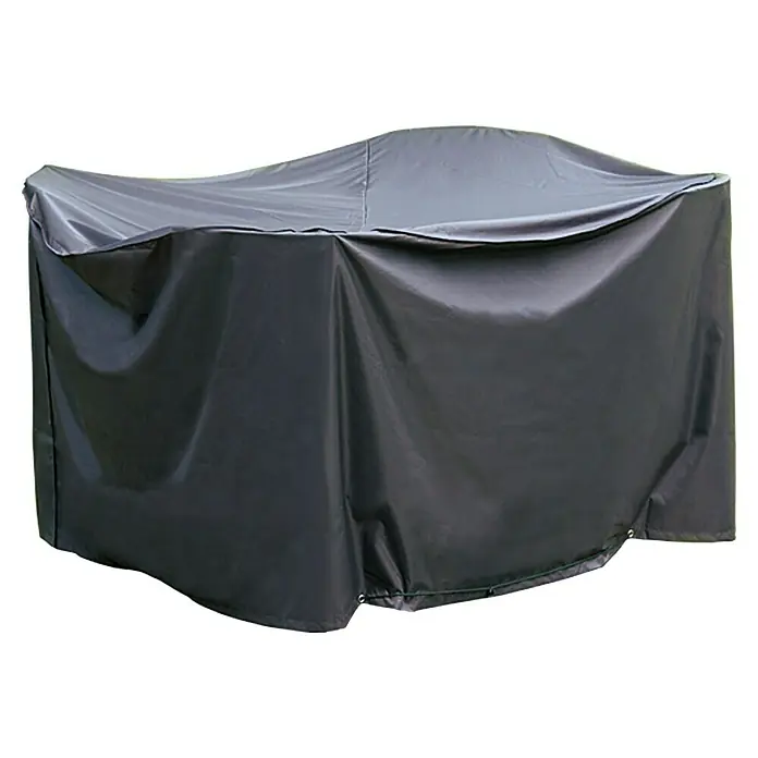 Sunfun Funda protectora para conjunto - Poliéster, 160 g/m², Negro - Imagen de una funda negra impermeable para muebles de jardín, ideal para proteger contra los elementos y prolongar la vida útil de sus muebles.