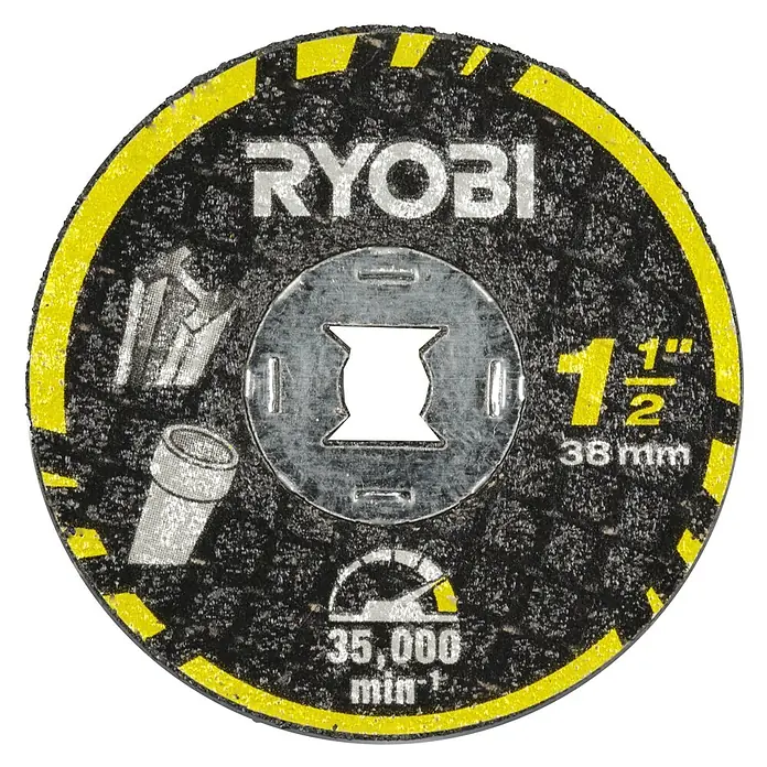 Ryobi Trennscheiben-Set RAR302-5 - 5 Stk. - Ryobi Trennscheibe, 1 1/2 Zoll (38mm) Durchmesser, geeignet für bis zu 35.000 U/min. Zum präzisen Schneiden verschiedener Materialien.