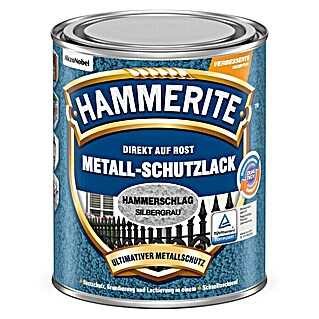 Hammerite Metall-Schutzlack Hammerschlag (Silbergrau, 250 ml, Glänzend, Lösemittelhaltig)