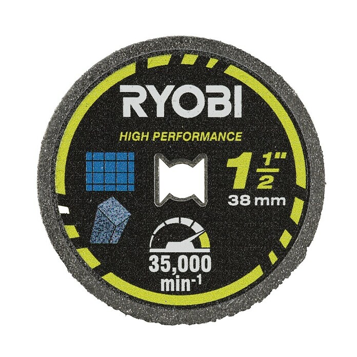 Ryobi Diamant-Trennscheibe RAR305 Twist-Lock (Durchmesser Scheibe: 38 mm, Passend für: Rotationswerkzeuge mit 3,2 mm (1/8