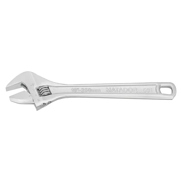 Matador Rollgabelschlüssel - 15″, Länge: 370 mm - Verstellbarer Schraubenschlüssel Matador 591, 10"-250mm, ideal für vielfältige Schraubanwendungen, robust und präzise gefertigt für den professionellen Einsatz.