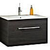 Camargue Stella K Waschtischunterschrank (47 x 80 x 39 cm, 1 Schubkasten, Darkoak, Matt)