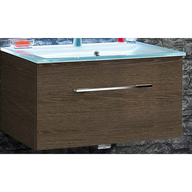Camargue Stella K Waschtischunterschrank  (Eiche Maron)