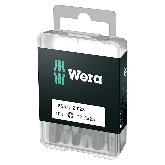 Wera Škatla bitov 855/1  (PZ 3, 10 -del.) | 2550 - Bits | BCDA - Zubeh Bohrm/Bohrhämmer/Akkumasch | BCD - Maschinenzubehör | BC - Maschinenzubehör | B - Werkz/Masch/Maschzubeh/Auto | BAUHAUS