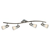 Globo Caleb LED-Deckenstrahler (4 x 4 W, Warmweiß, 80 x 16 cm, Chrom)