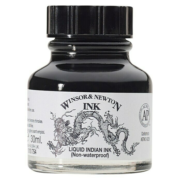 Winsor & Newton ZeichentinteIndian, 14 ml, Art Gebinde: Topf Front View