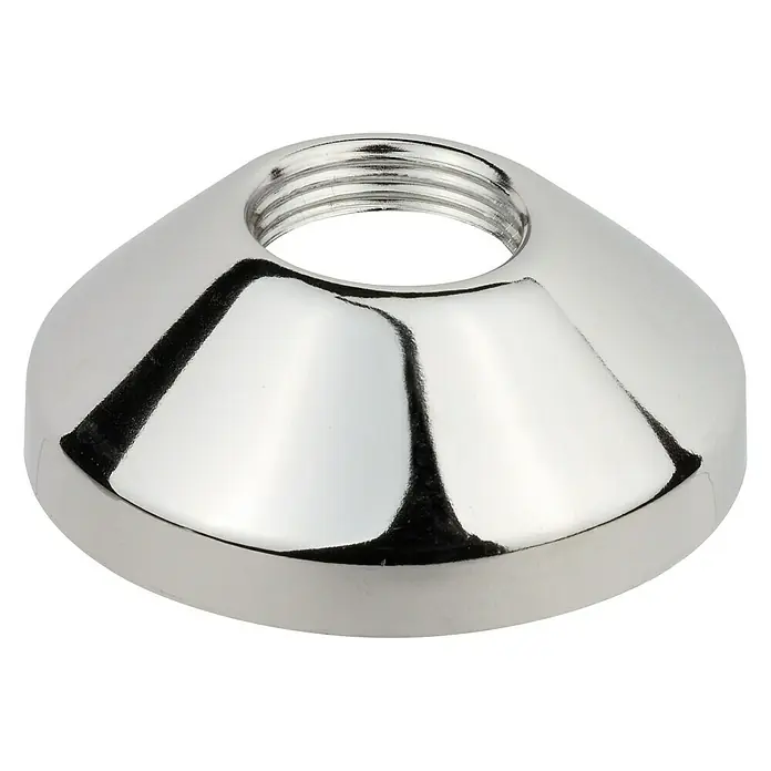 Gewinderosette - Innengewinde: ¾″, Höhe: 25 mm - Glänzende, kegelförmige Rosette für Sanitärinstallationen mit Innengewinde. Ideal für Armaturen und Rohre.