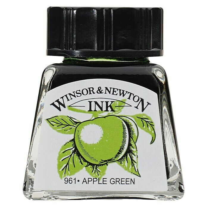 Winsor & Newton Tinta za crtanje (Jabuka zeleno, 14 ml, Boca)