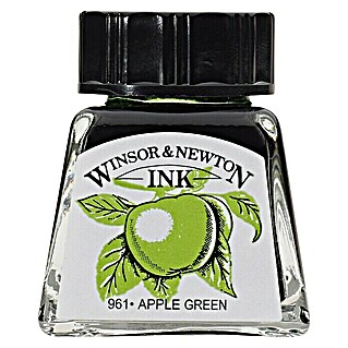 Winsor & Newton Tinta za crtanje (Jabuka zelene boje, 14 ml, Boca)