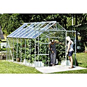 Vitavia Gewächshaus Uranus 11500 (4,45 x 2,57 x 2,46 m, Farbe: Aluminium, Einscheibensicherheitsglas (ESG), 3 mm)