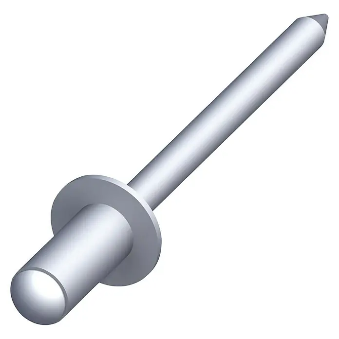Kantoflex Blindniete - Durchmesser: 5 mm, Länge: 10 mm, 20 Stk. - Linke Seitenansicht