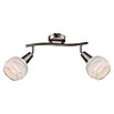 Globo Elliott LED-Deckenstrahler (2 x 4 W, Weiß/Klar, L x H: 28 x 21 cm)