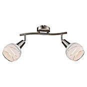 Globo Elliott Regleta LED (2 x 4 W, Blanco/Claro, L x Al: 28 x 21 cm)