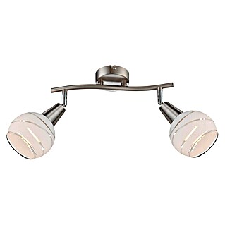Globo Elliott Stropni reflektor (8 W, Bele barve/prozoren, nikelj mat barve, E14, 2 kos)