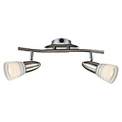 Globo Caleb LED-Wandleuchte (2-flammig, 2 x 4 W, Chrom, E14)