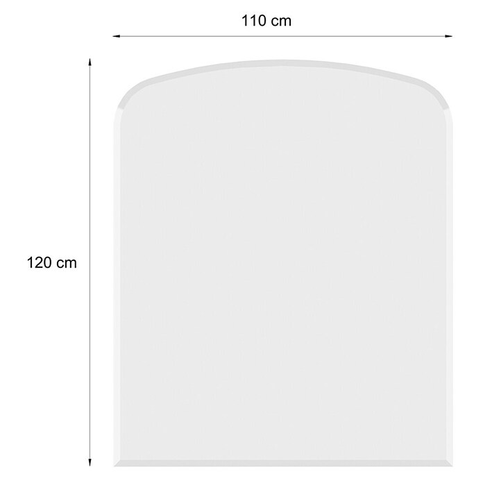 Valo Glasbodenplatte Segmentbogen (110 x 120 cm) | BAUHAUS