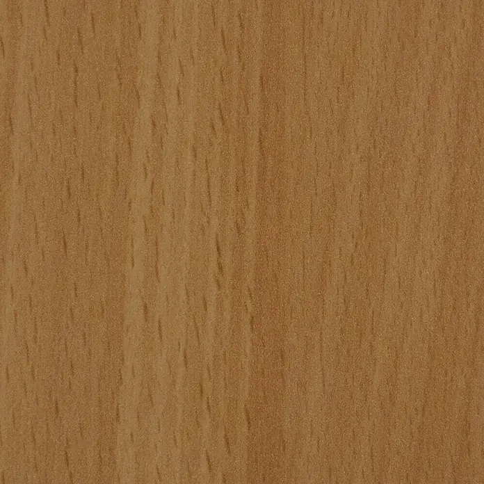 Spanplatte nach Maß I - Stärke: 16 mm, L x B: 280 x 207 cm, Buche gedämpft - Detailaufnahme einer hellbraunen Holzoberfläche mit feiner Maserung, ideal als Hintergrund oder Textur für Designprojekte.