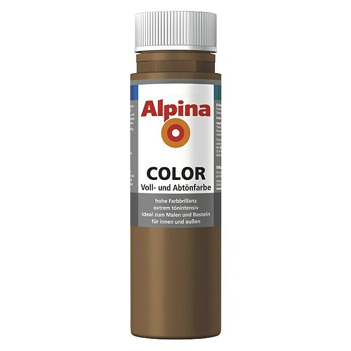 Alpina Vollton- & Abtönfarbe Color (Candy Brown, 250 ml)