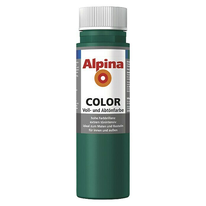 Alpina Vollton- & Abtönfarbe Color (Deep Green, 250 ml)