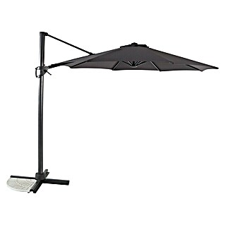 Sunfun Parasol de jardín Ligurien (Antracita, Diámetro de cobertura: 300 cm)