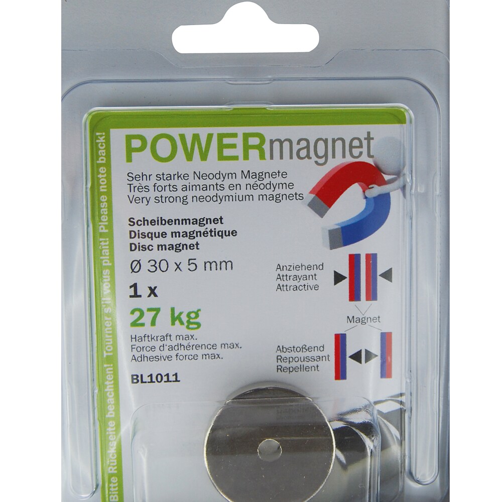 10 Neodym Mini-Magnete Scheiben-Magnete5x8 mm rund extra-starke Haftkraft