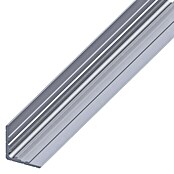 Winkelprofil (L x B: 1.000 x 29,5 mm, Stärke: 1,2 mm, Aluminium, Silber)