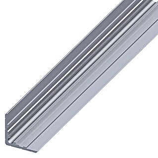 Winkelprofil (L x B: 1.000 x 29,5 mm, Stärke: 1,2 mm, Aluminium, Silber)