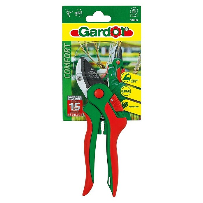 Gardol Comfort Gartenschere GSGSA 200 (Amboss, Max. Aststärke: 18 mm)