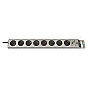 Brennenstuhl Super-Solid Steckdosenleiste (8-fach, Silber, 2,5 m, Max. Ableitstrom: 13.500 A)