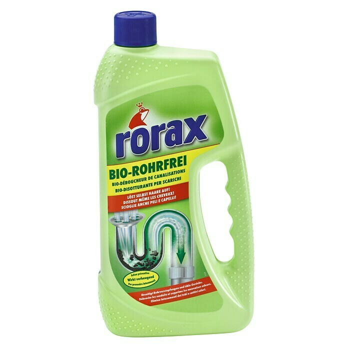 Rorax Rohrfrei Rohrreiniger Bio-Power-Gel (1 l, Flasche)