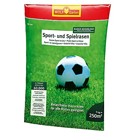 Wolf-Garten Spiel- & Sportrasensamen (5 kg, 250 m²)
