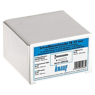 Knauf Schnellbauschraube TB (Durchmesser: 3,5 mm, Länge: 25 mm, 1 000 Stk.)