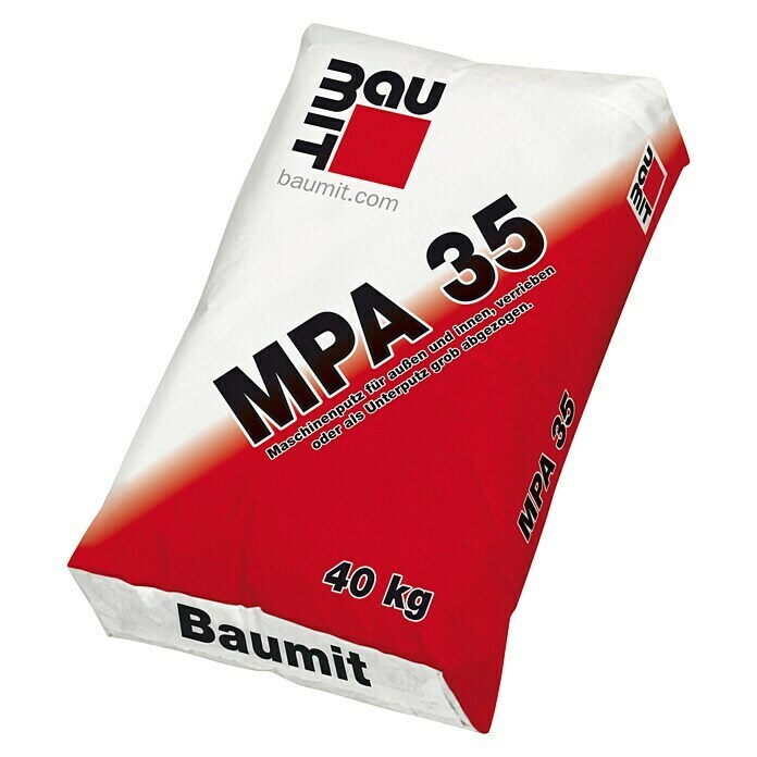 Baumit Kalk-Zement-Maschinenputz MPA 35 (40 kg, Körnung: 2 mm)