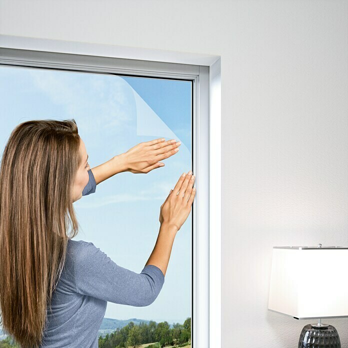 Windhager Insektenschutzgitter Standard (100 x 130 cm, Weiß, Klettbefestigung, Fenster)