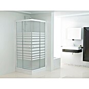 Sanotechnik Eckdusche (80 x 90 x 190 cm, Weiß)