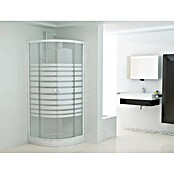 Sanotechnik Runddusche (90 x 90 x 190 cm, Weiß)