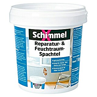 SchimmelX Reparaturspachtel Feuchtraum-Spachtel (1 kg)