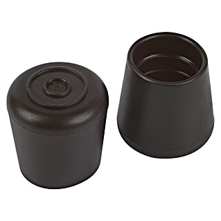 Fix-o-moll Tapón para tubo (Diámetro: 18 mm, Negro, 4 ud., Antideslizante)